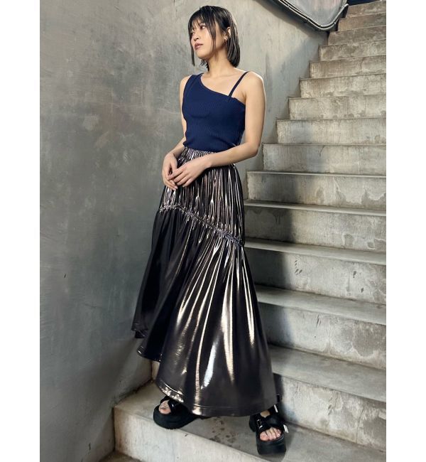 MURUA「アシメショルダーオープンニット」|ニット・セーター|