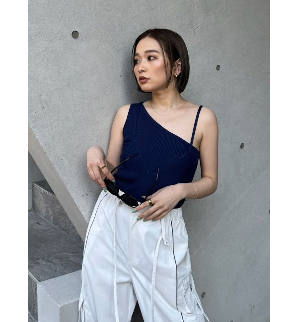 MURUA「アシメショルダーオープンニット」|ニット・セーター|