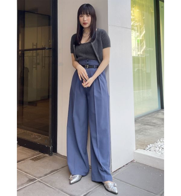 MURUA「シャギージップカーデ&times;キャミSET」|カーディガン|