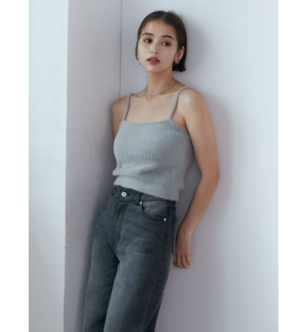 MURUA「シャギージップカーデ&times;キャミSET」|カーディガン|