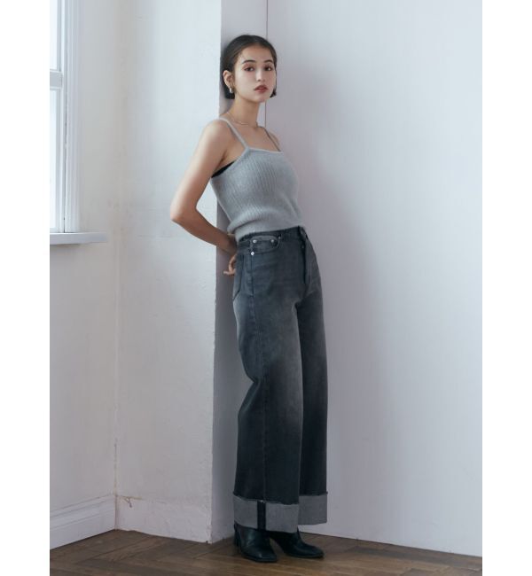 MURUA「シャギージップカーデ&times;キャミSET」|カーディガン|