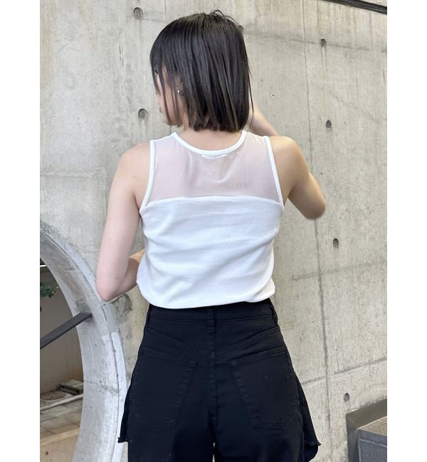MURUA「ポイントメッシュタンクトップ」|タンクトップ|