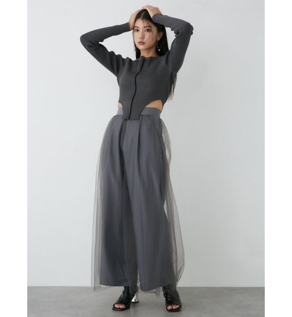 MURUA「ストレッチオープントゥブーツ」|ショートブーツ|