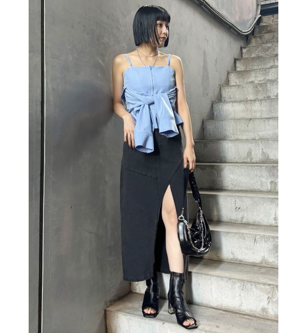 MURUA「ストレッチオープントゥブーツ」|ショートブーツ|