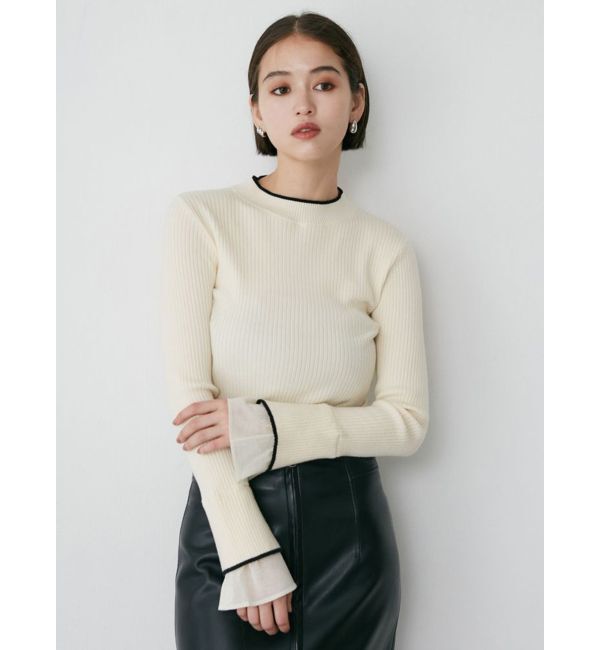 MURUA「ベルスリーブラインニット」|ニット・セーター|