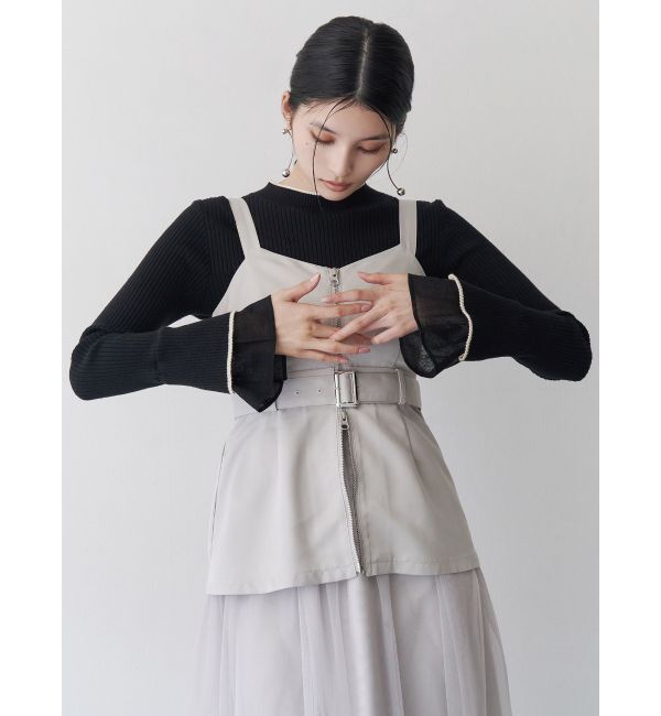 MURUA「ベルスリーブラインニット」|ニット・セーター|