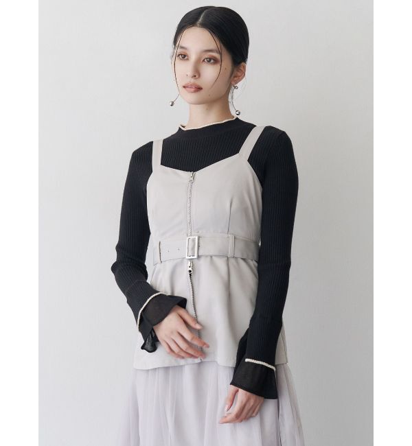MURUA「ベルスリーブラインニット」|ニット・セーター|