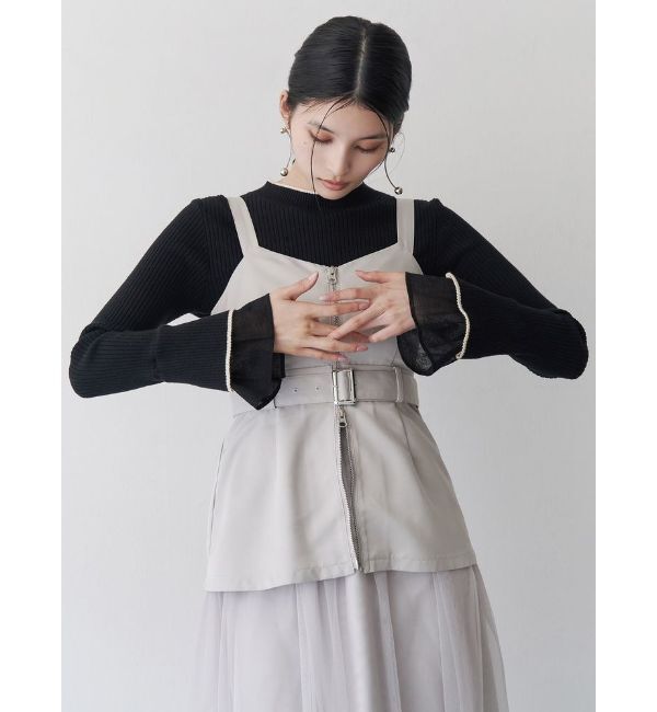 MURUA「ベルスリーブラインニット」|ニット・セーター|