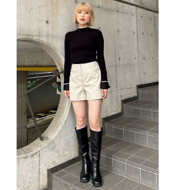 MURUA「ベルスリーブラインニット」|ニット・セーター|