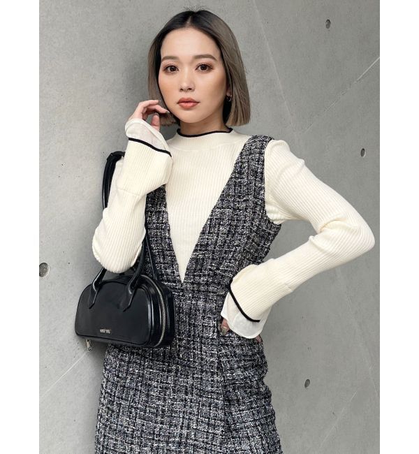 MURUA「ベルスリーブラインニット」|ニット・セーター|