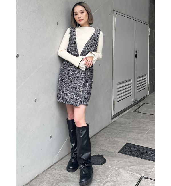 MURUA「ベルスリーブラインニット」|ニット・セーター|