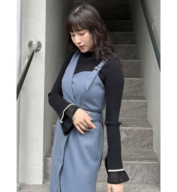 MURUA「ベルスリーブラインニット」|ニット・セーター|