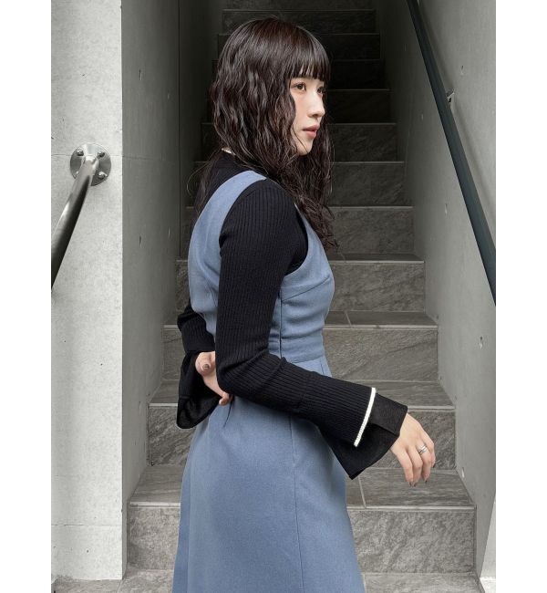 MURUA「ベルスリーブラインニット」|ニット・セーター|