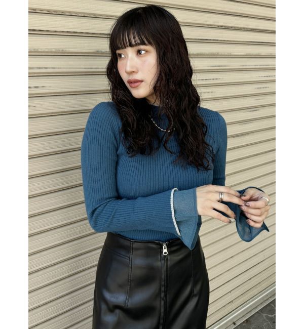 MURUA「ベルスリーブラインニット」|ニット・セーター|