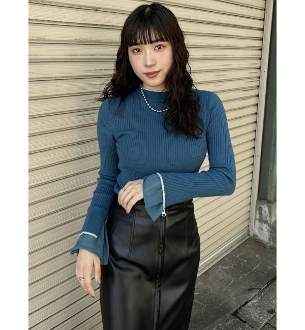 MURUA「ベルスリーブラインニット」|ニット・セーター|