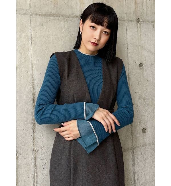 MURUA「ベルスリーブラインニット」|ニット・セーター|