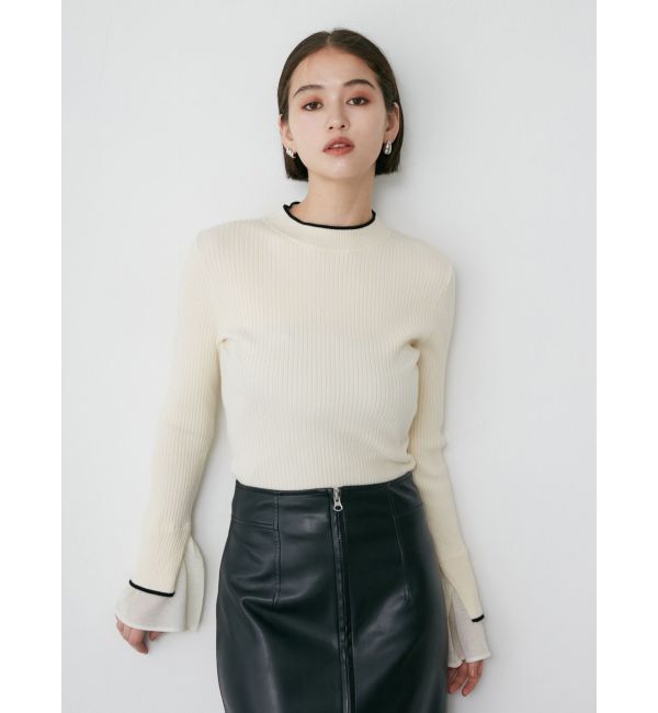 MURUA「ベルスリーブラインニット」|ニット・セーター|