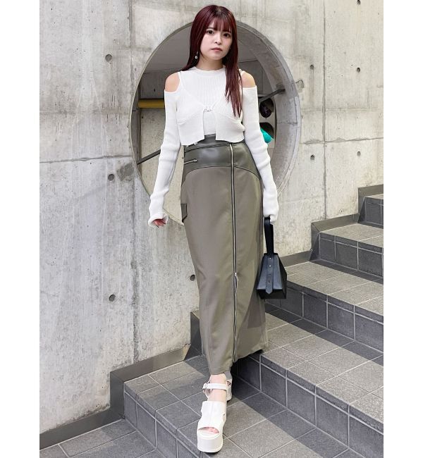 MURUA「フロントホックカットアウトニット」|ニット・セーター|