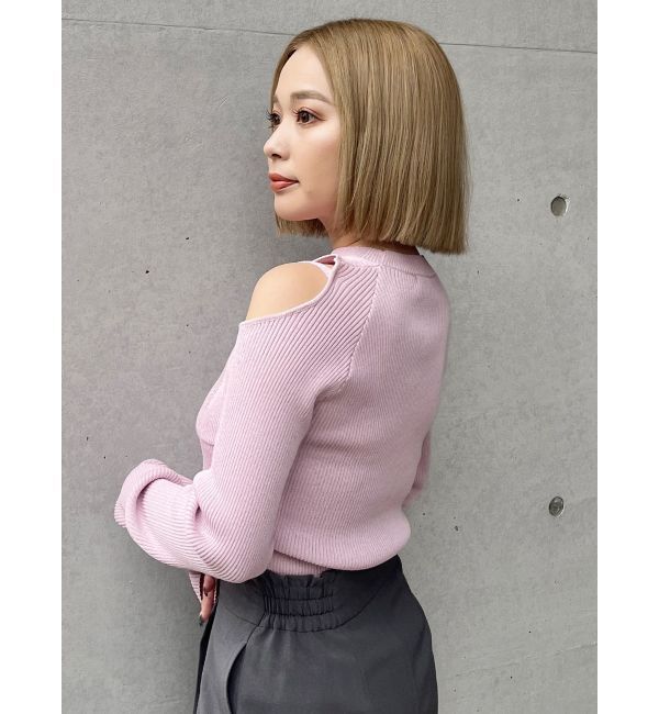 MURUA「フロントホックカットアウトニット」|ニット・セーター|