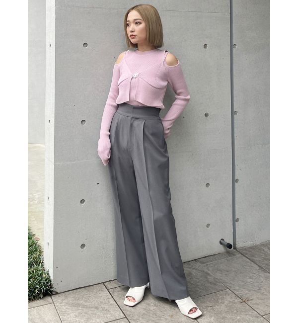 MURUA「フロントホックカットアウトニット」|ニット・セーター|