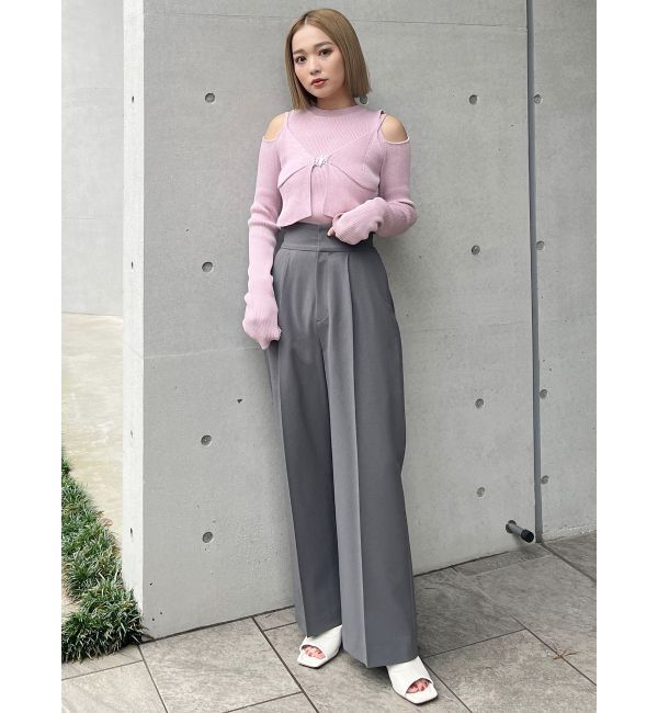 MURUA「フロントホックカットアウトニット」|ニット・セーター|