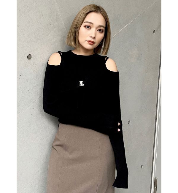 MURUA「フロントホックカットアウトニット」|ニット・セーター|