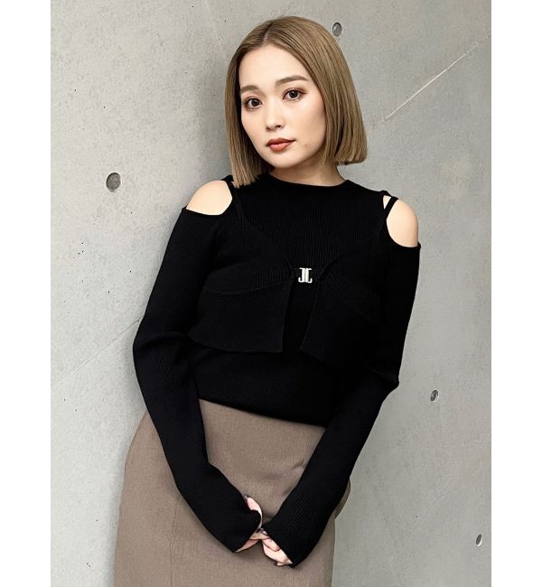 MURUA「フロントホックカットアウトニット」|ニット・セーター|