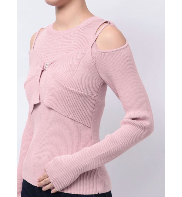 MURUA「フロントホックカットアウトニット」|ニット・セーター|