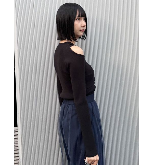 MURUA「フロントホックカットアウトニット」|ニット・セーター|