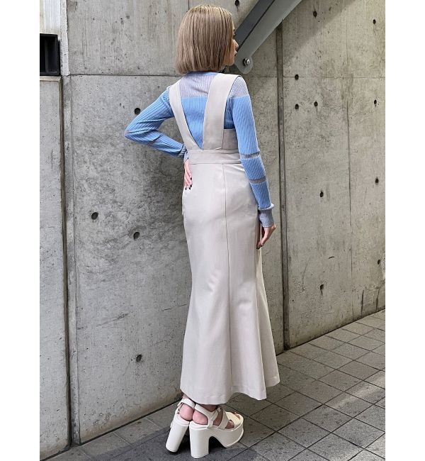 MURUA「カシュクールマーメイドジャンパースカート」|ワンピース|