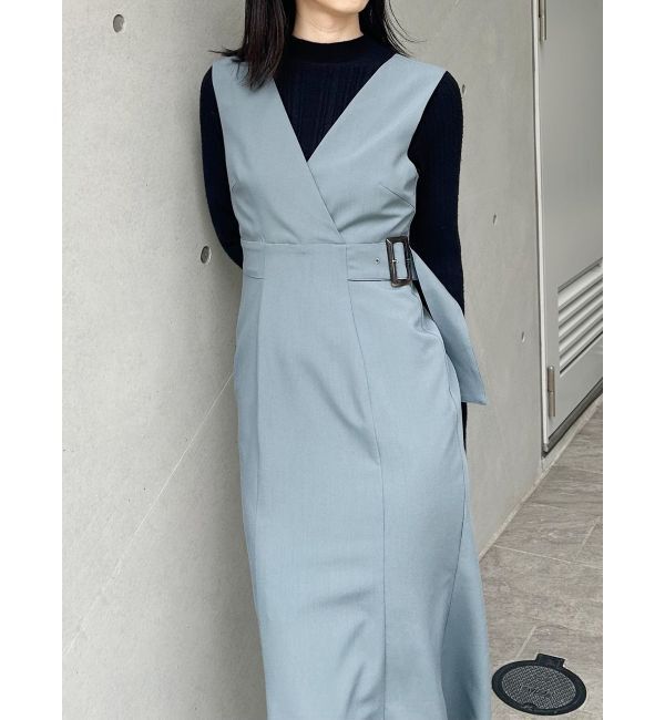 MURUA「カシュクールマーメイドジャンパースカート」|ワンピース|