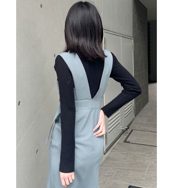 MURUA「カシュクールマーメイドジャンパースカート」|ワンピース|