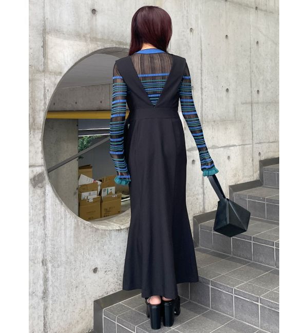 MURUA「カシュクールマーメイドジャンパースカート」|ワンピース|