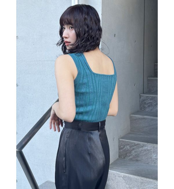 MURUA「スクエアキーネックニットタンク」|タンクトップ|