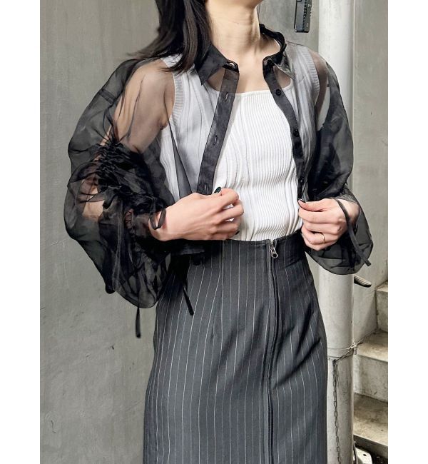 MURUA「スクエアキーネックニットタンク」|タンクトップ|