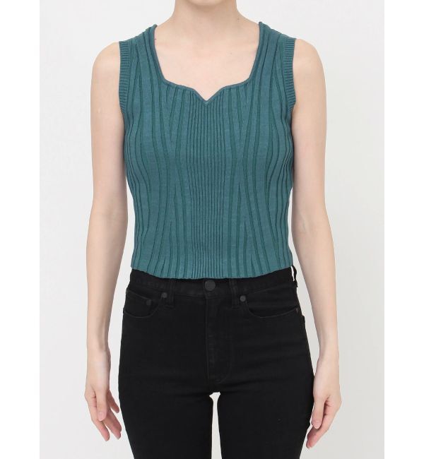 MURUA「スクエアキーネックニットタンク」|タンクトップ|
