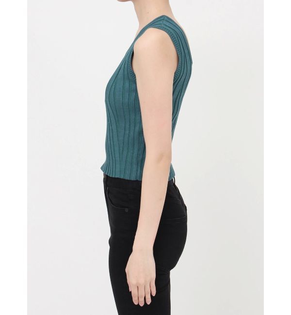 MURUA「スクエアキーネックニットタンク」|タンクトップ|