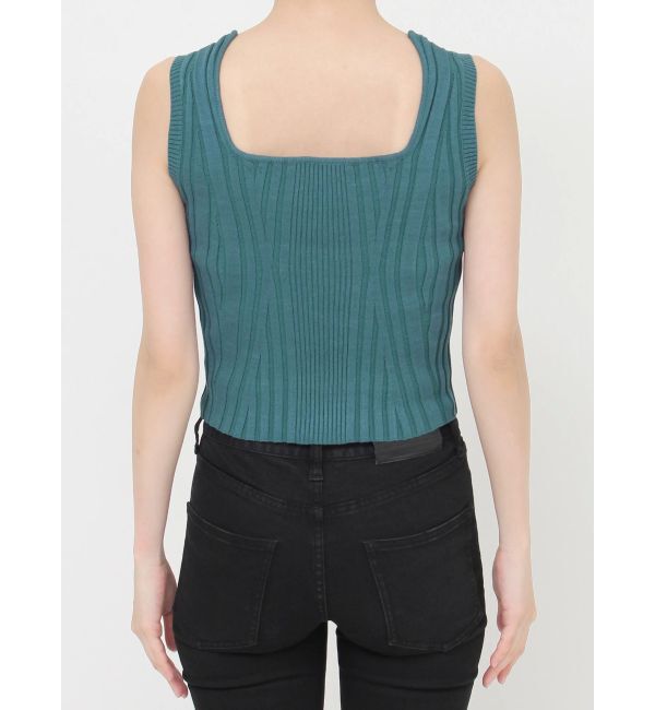 MURUA「スクエアキーネックニットタンク」|タンクトップ|