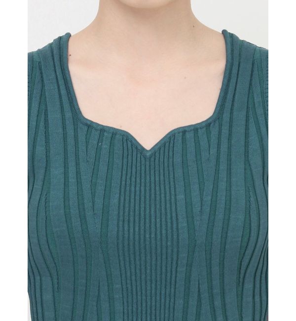 MURUA「スクエアキーネックニットタンク」|タンクトップ|