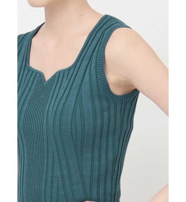 MURUA「スクエアキーネックニットタンク」|タンクトップ|