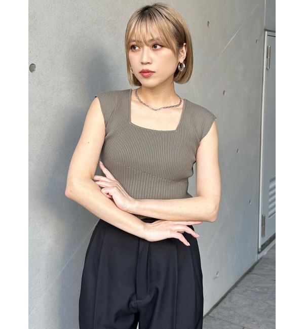 MURUA「2wayフレンチスリーブニット」|ニット・セーター|