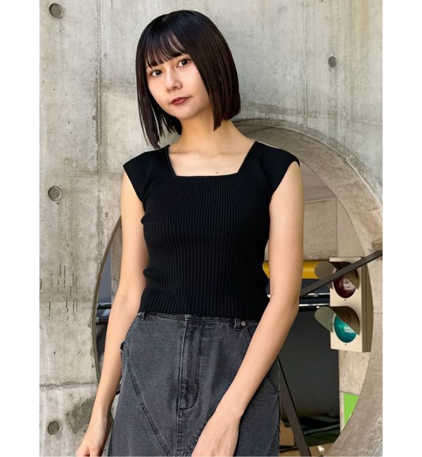 MURUA「2wayフレンチスリーブニット」|ニット・セーター|