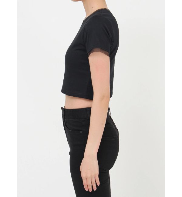 MURUA「チュールトリムコンパクトTシャツ」|Tシャツ・カットソー|