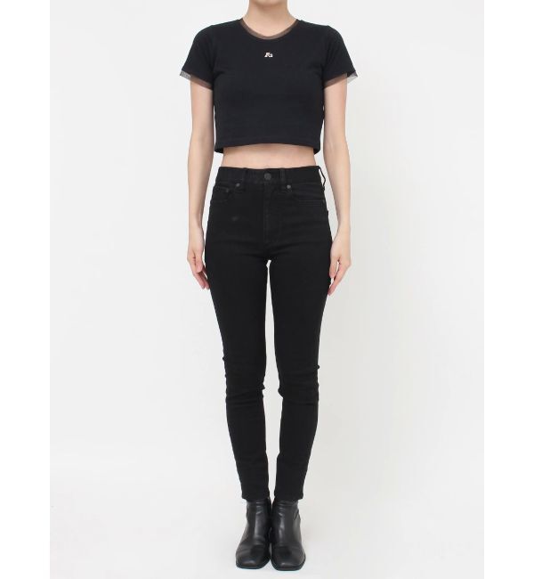 MURUA「チュールトリムコンパクトTシャツ」|Tシャツ・カットソー|