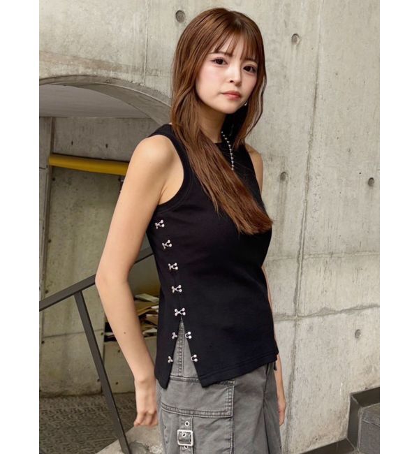 MURUA「サイドホックリブカットソー」|Tシャツ・カットソー|