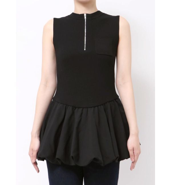 MURUA「ピンストライプバルーントップス」|ワンピース|