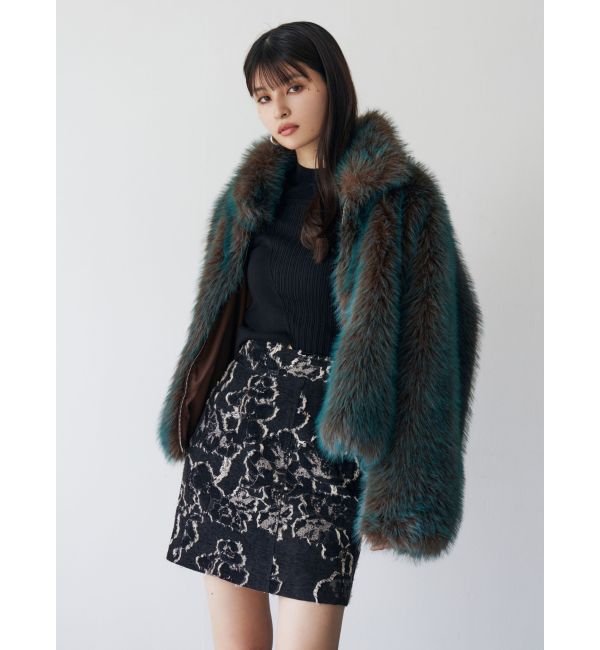 MURUA「ゴブランジャガードミニスカート」|スカート|