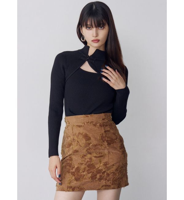 MURUA「ゴブランジャガードミニスカート」|スカート|