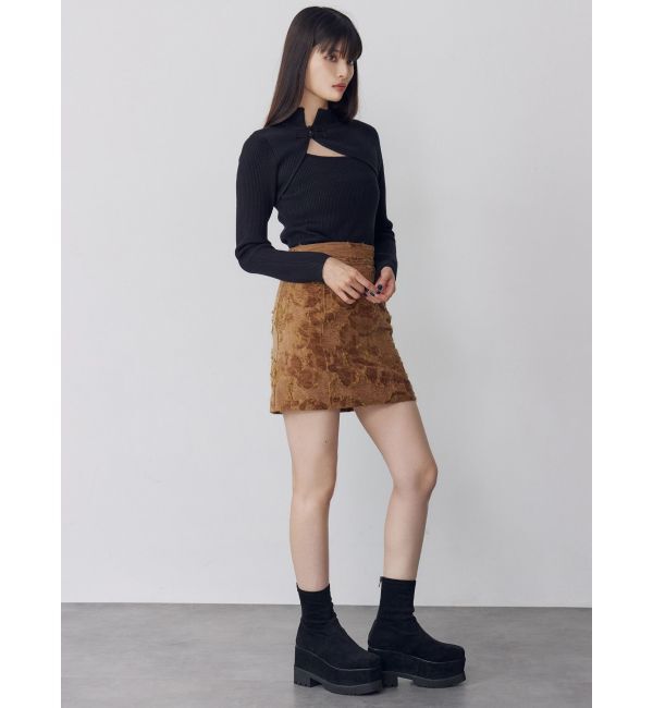 MURUA「ゴブランジャガードミニスカート」|スカート|