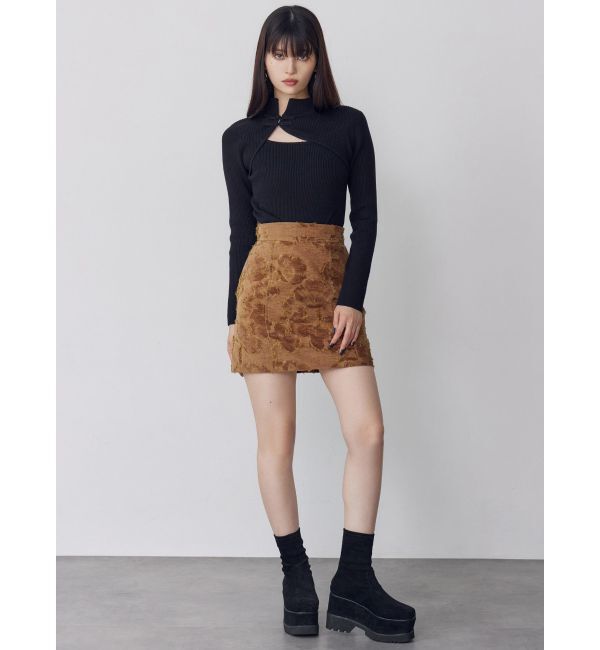 MURUA「ゴブランジャガードミニスカート」|スカート|